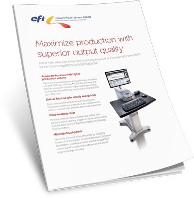 Download EFI Fiery Canon imagePRESS Server B5100 Brochure