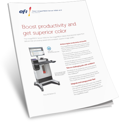 Download EFI Fiery Canon imagePRESS Server H300 Brochure