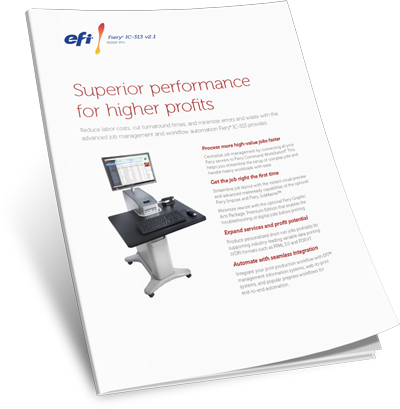 Download EFI Fiery IC-313 Print Server Brochure