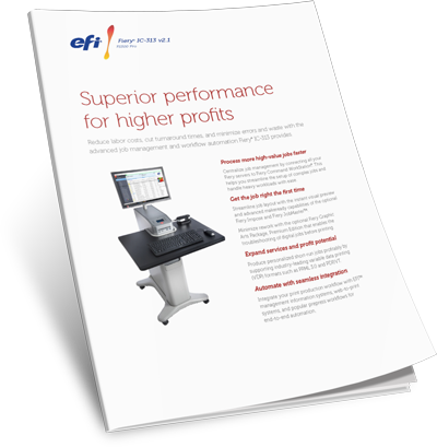 Download EFI Fiery IC-313 Print Server Brochure