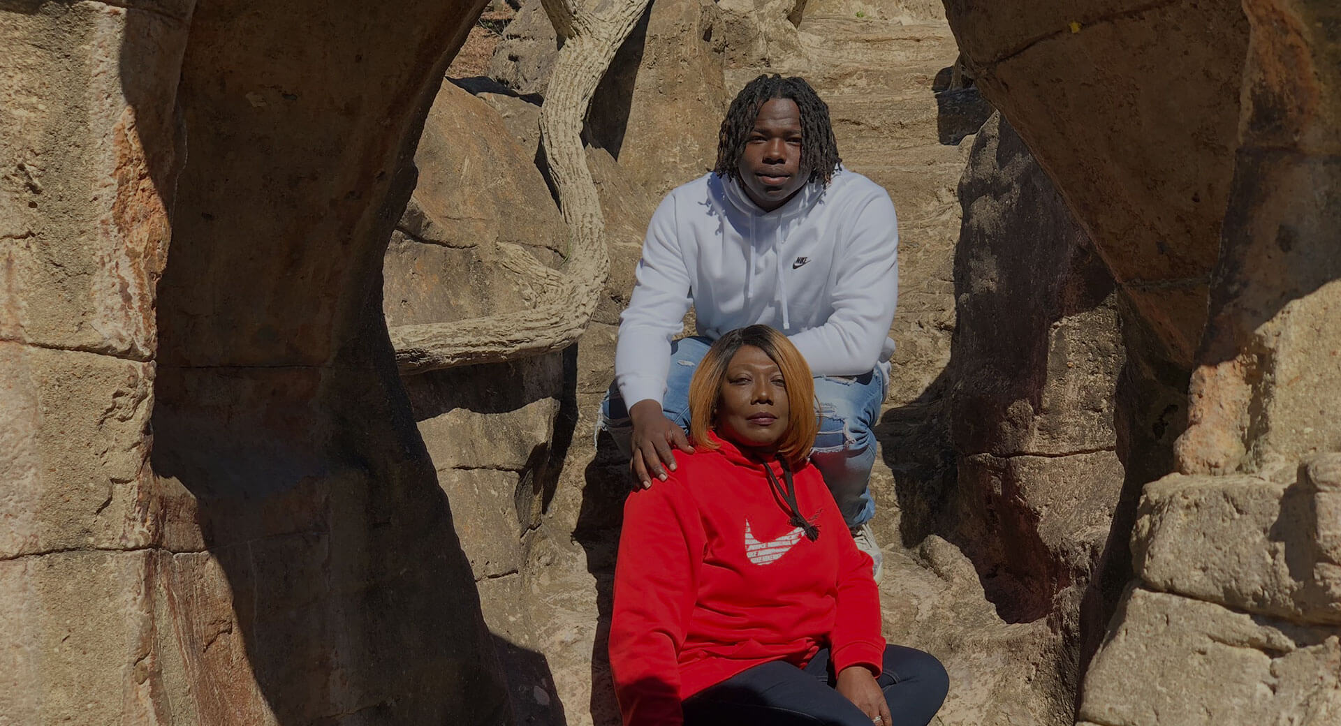 Kym McGee and son A.J.