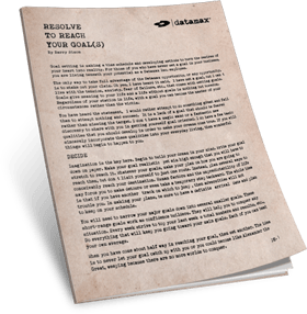 Resolve To Meet Your Goals